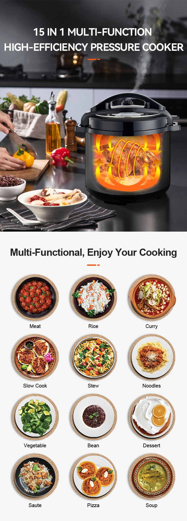 New Arrival Hot Sale Kitchen Appliance Chinese Factory Electric Pressure Cooker Rice Cooker