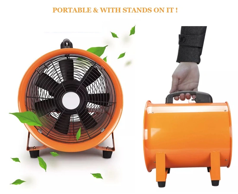 Axial Fan Ventilation Fan Axial Flow Fan Portable Ventilation Fans with Duct 300mm 12 Inch